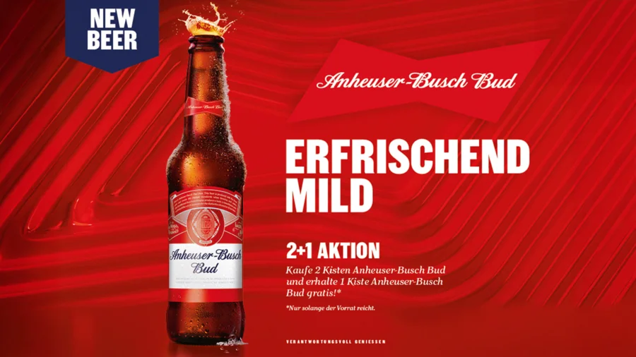 Anheuser Busch Bud ThekenTicker Aktion 04/2026 | Drinkport