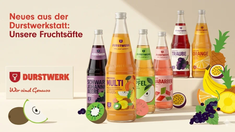 Durstwerk Fruchtsäfte ThekenTicker Produktvorstellung 04/2026 | Drinkport